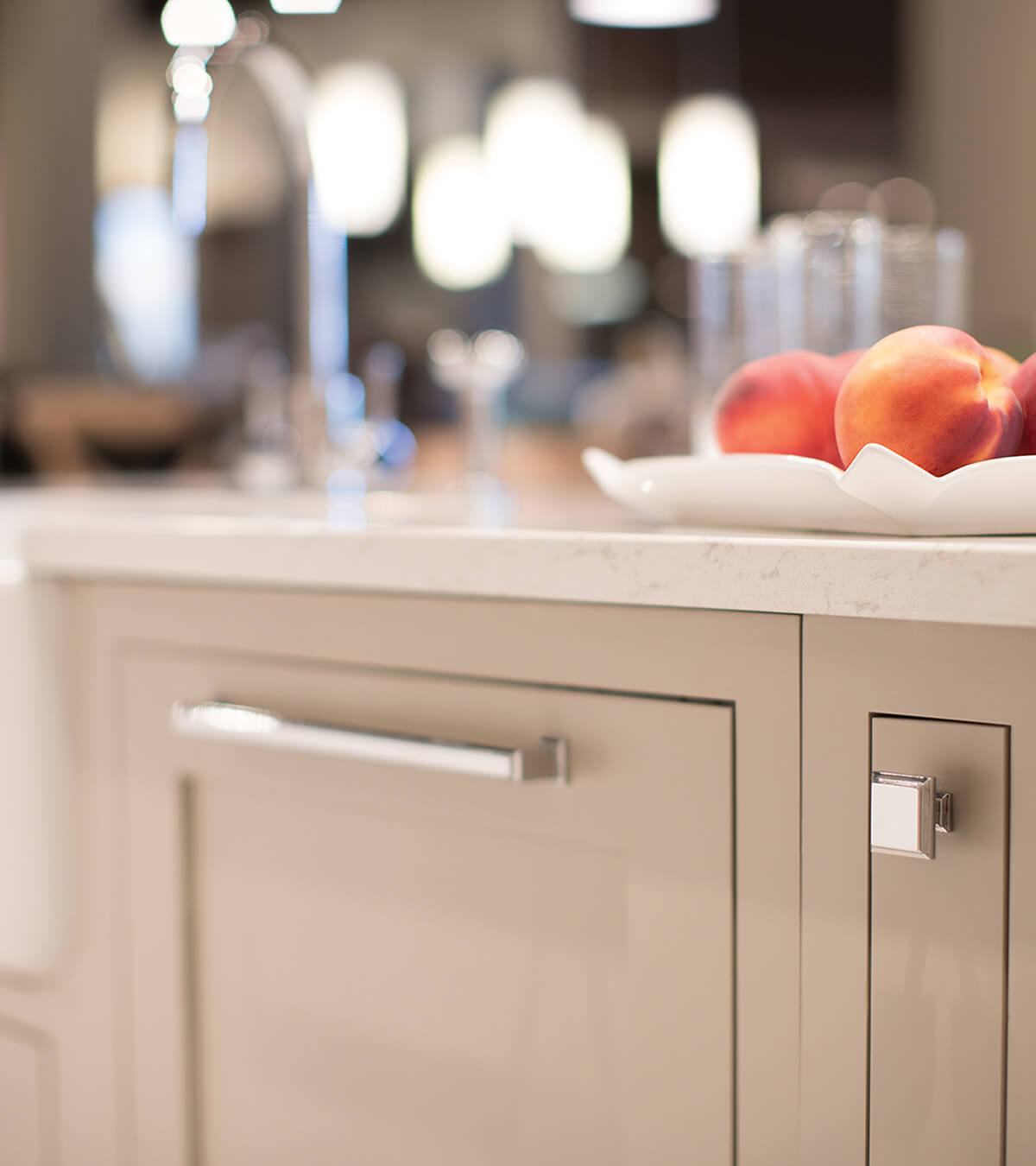 A paneled dishwasher with an inset styled cabinet panel shown closed.