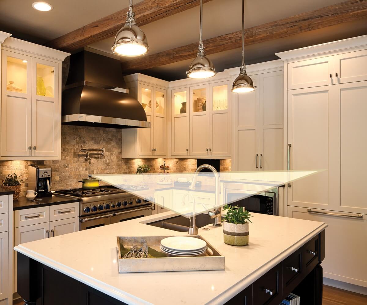triangle kitchen table design idea