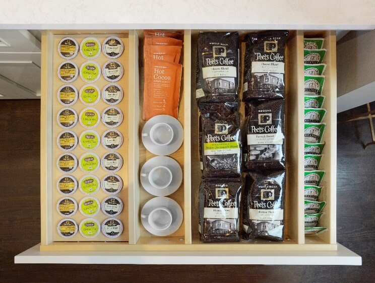 Drawer K-Cup Organizer with Drawer Partitions - Dura Supreme Cabinetry