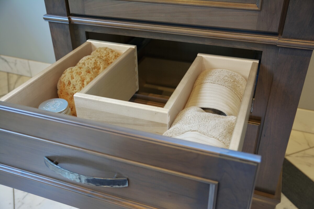 Bathroom Vanity Organization • theStyleSafari