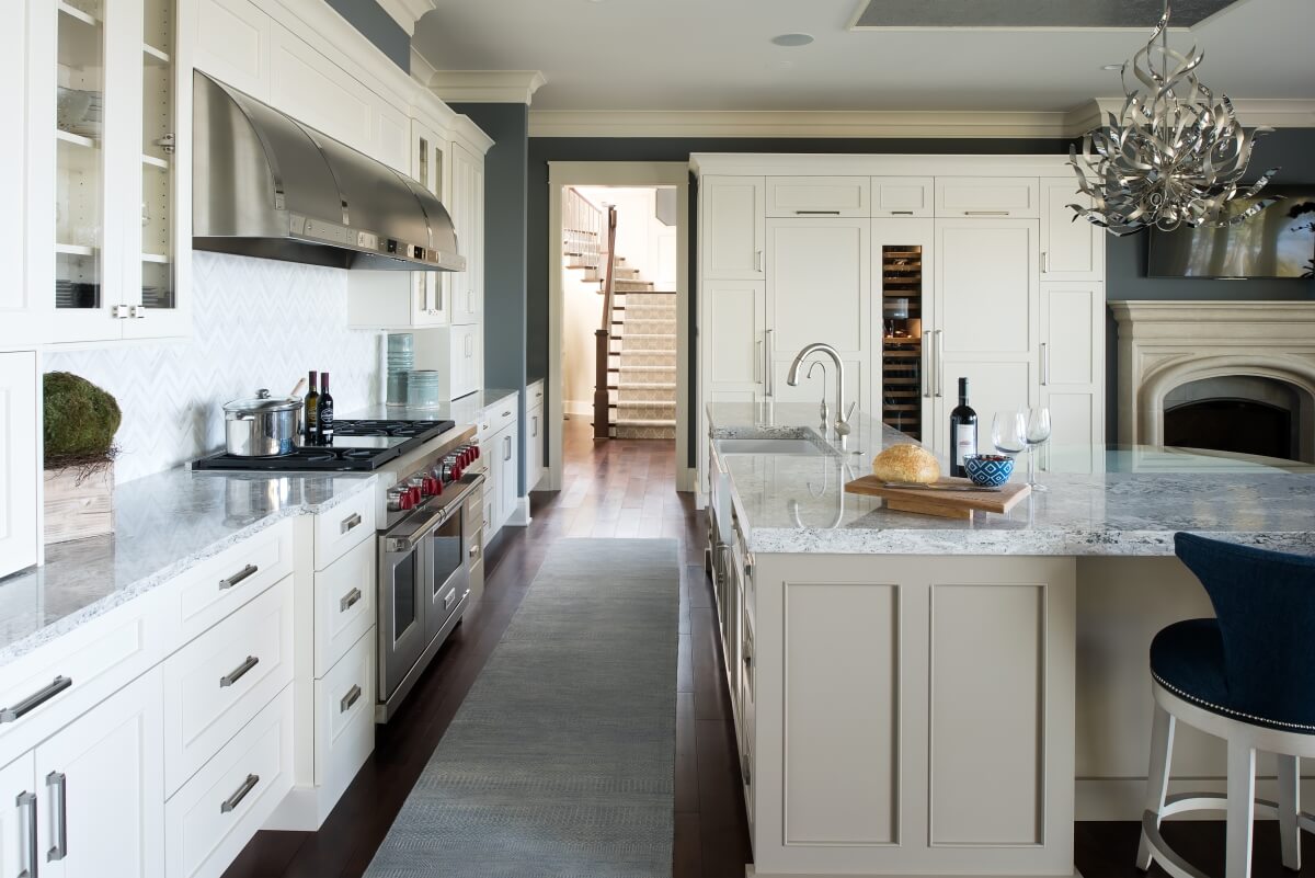 Dura Supreme Cabinetry kitchen by Michels Homes. Photography by Landmark Photography.