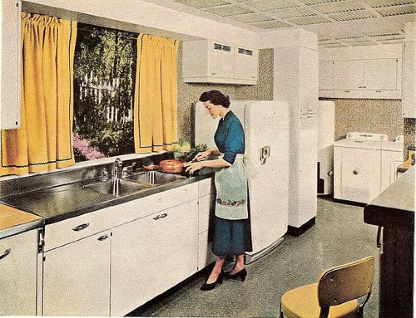 An example of a 1970's kitchen.