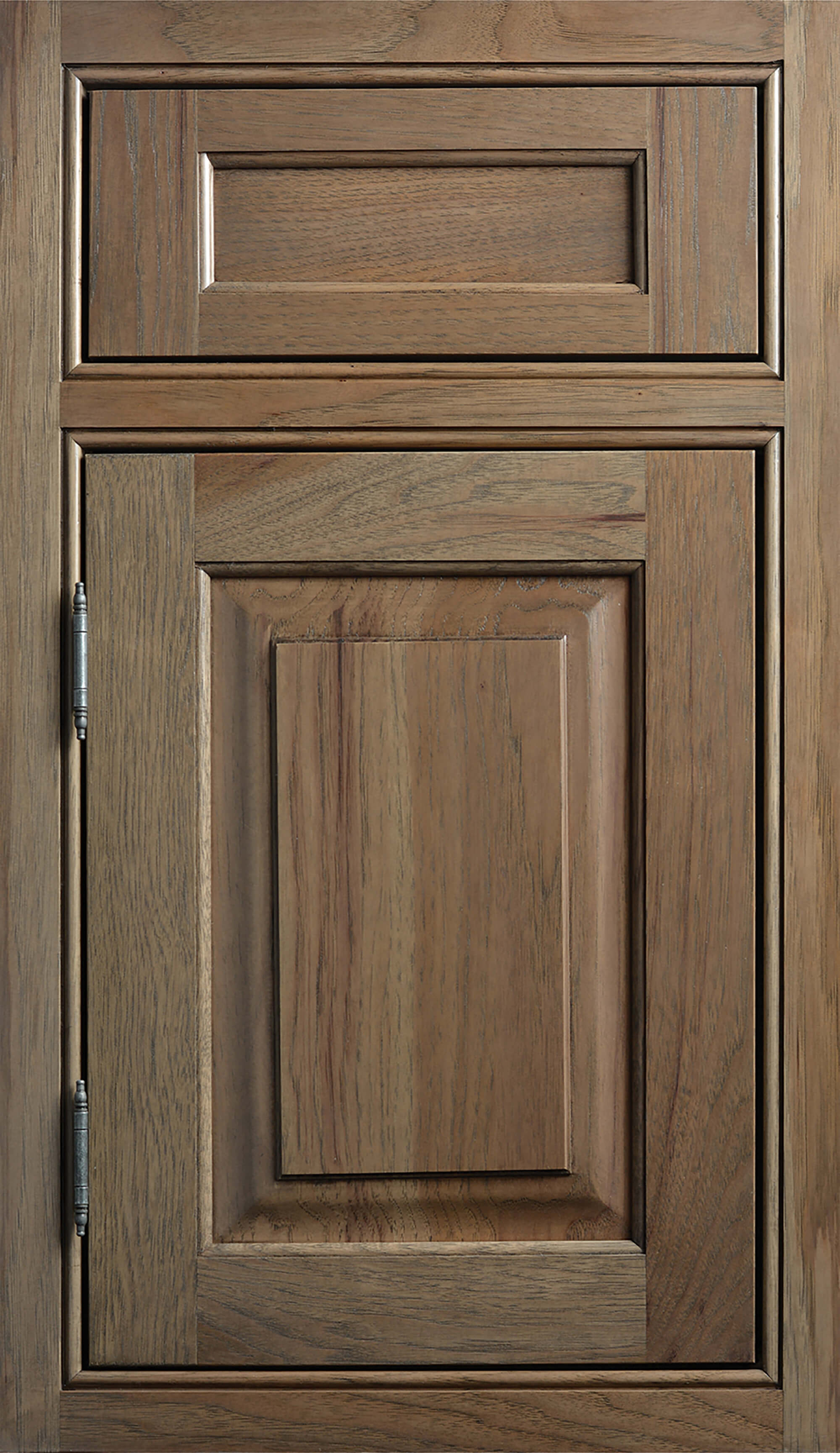 Dura Supreme Cabinetry, Inset Styling on the Kendall-Inset door style with Beaded Face Frame, one Barrel, and one Concealed Hinging