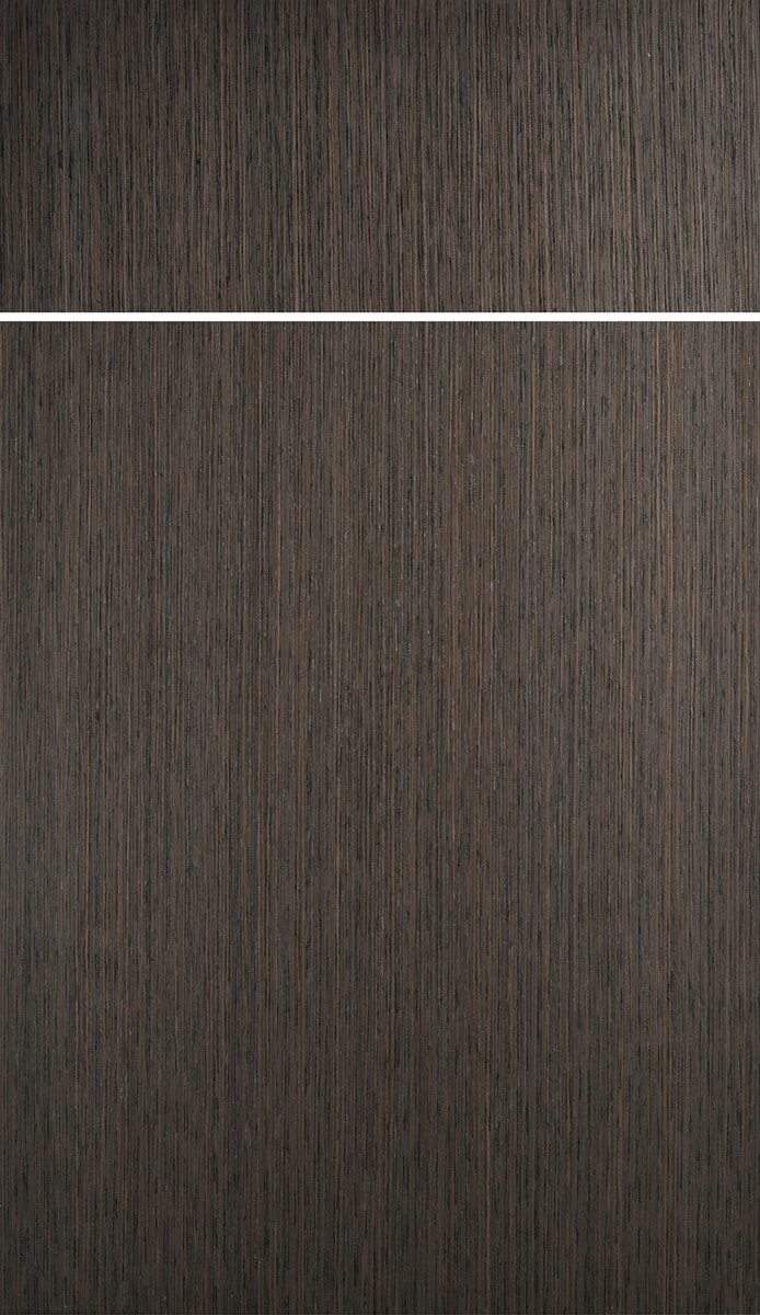 Dura Supreme's Metro Vertical Grain Door Style in Shale Exotic Veneer