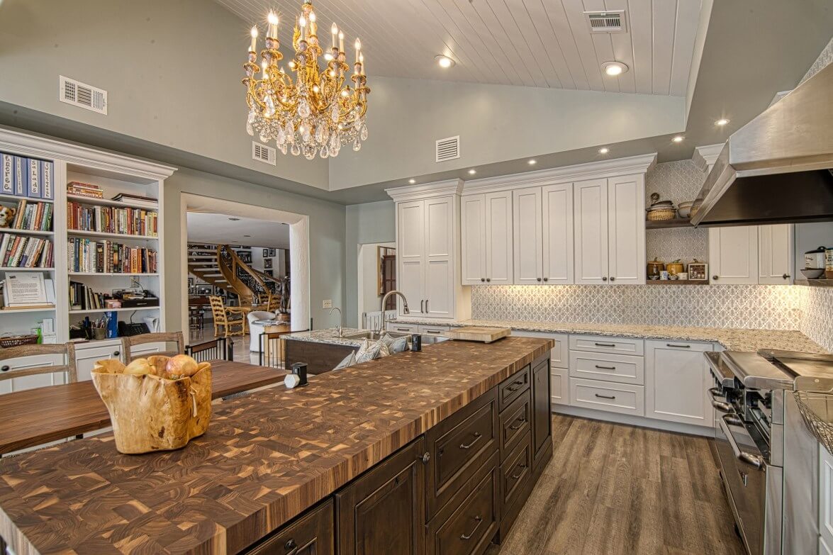 Walnut Butcher Block End Grain Countertop, Dura Supreme Kitchen, designer Bianca Fathauer of Splendid Home Design, photographer Kaunishetki