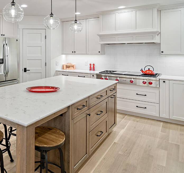 A bright kitchen featuring Dura Supreme's 