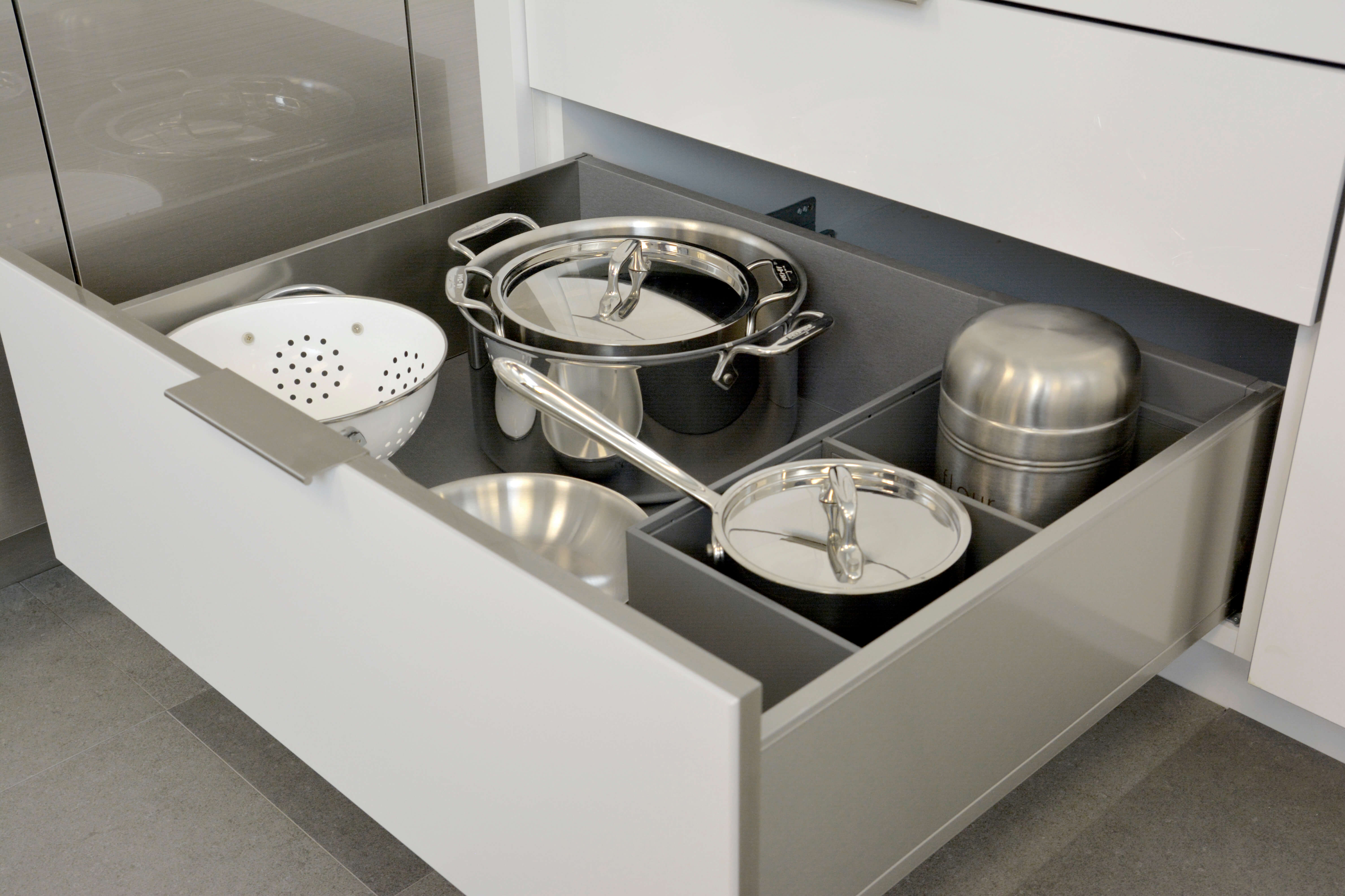 Pots & Pans Drawer - Storage Cabinet for Cookware