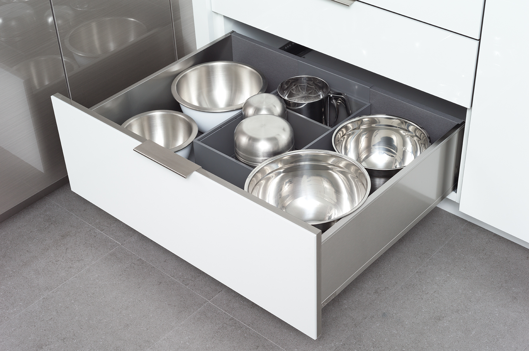 Deep Drawer Organizer for Stainless Steel Drawers