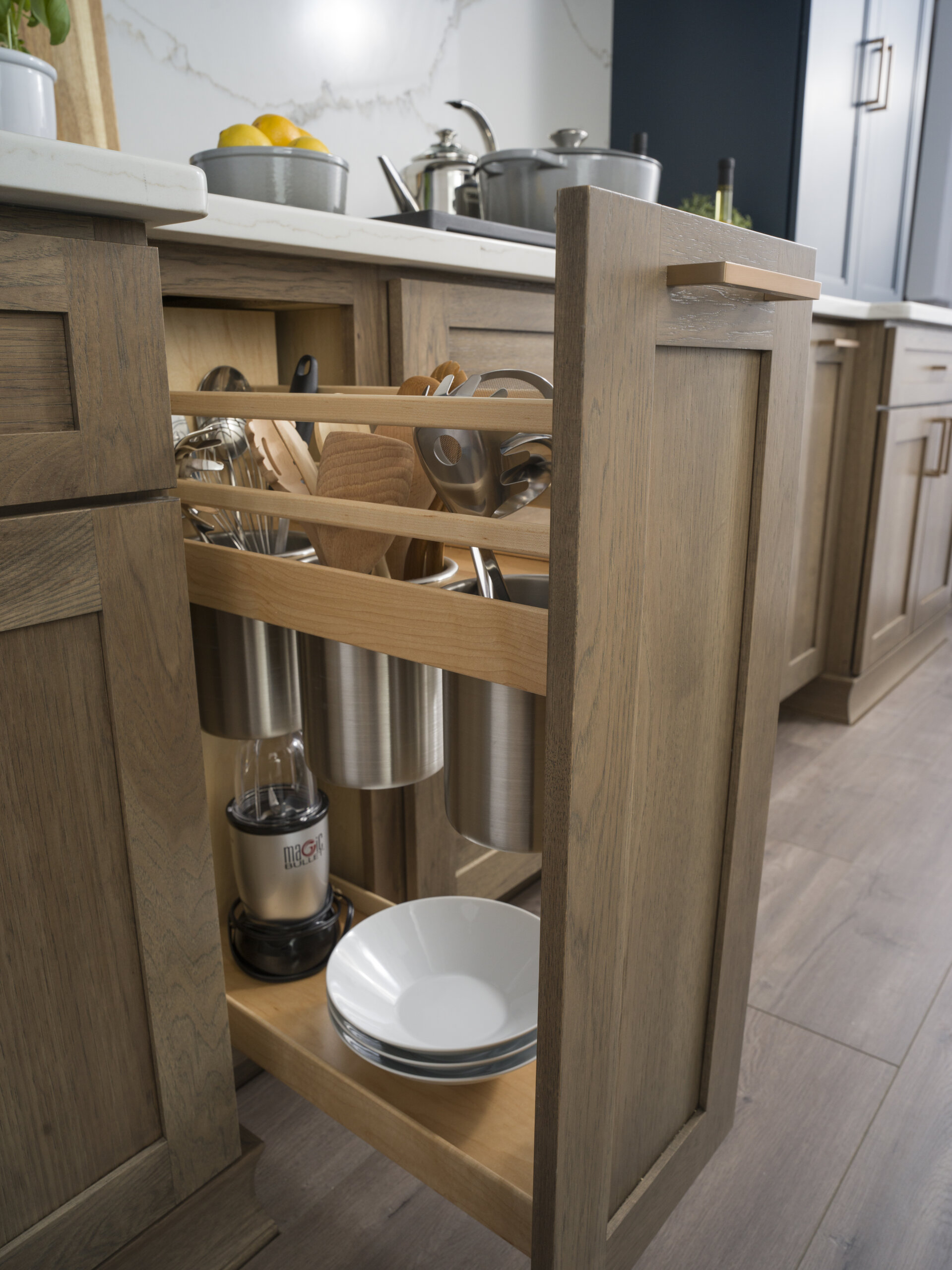 Tall Pantry with Roll-Out Shelves - Dura Supreme Cabinetry