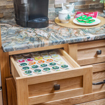 Drawer K-Cup Organizer with Drawer Partitions - Dura Supreme Cabinetry