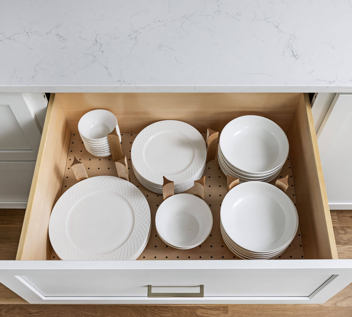 Dish Storage Drawer - Dura Supreme Cabinetry