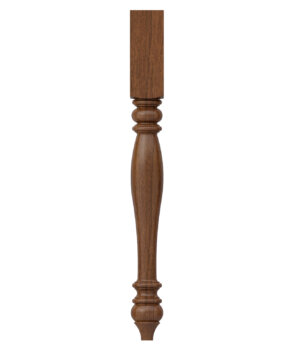 Dura Supreme's Turned Post D is a classic traditional leg with a furniture style that features beautiful curves and elegant details.