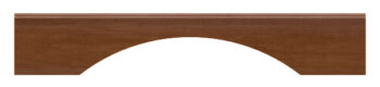 A basic curved arch toe kick or cabinet valance detail by Dura Supreme Cabinetry.
