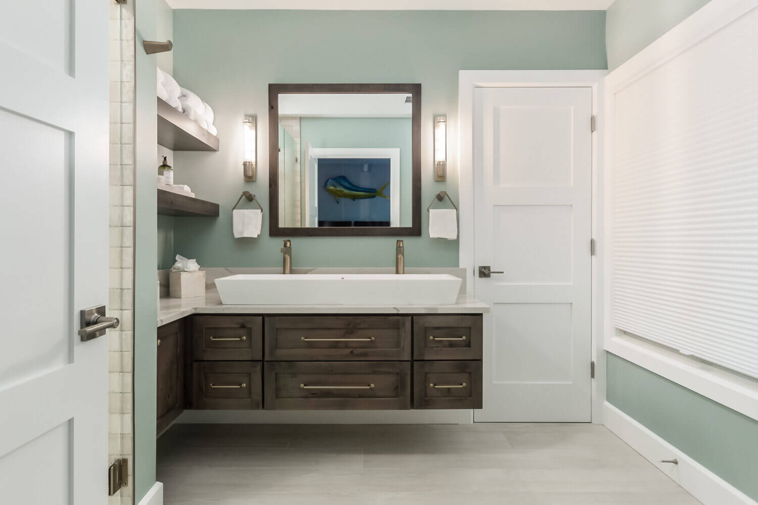 L shaped bathroom shop vanity cabinet