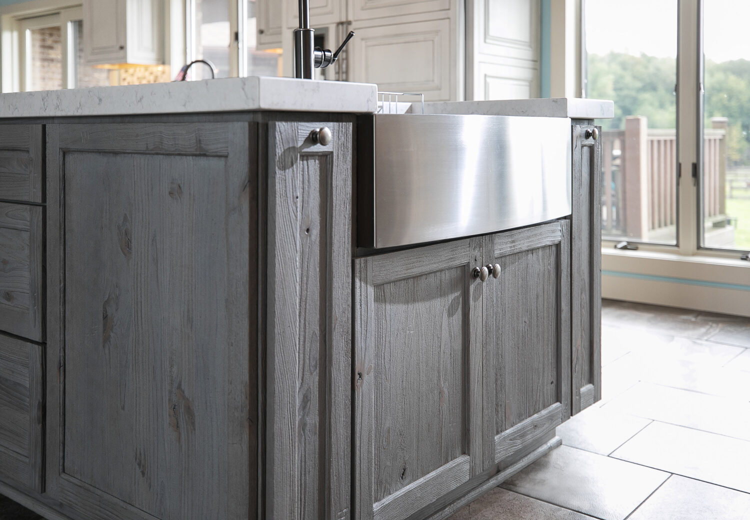 weathered kitchen table