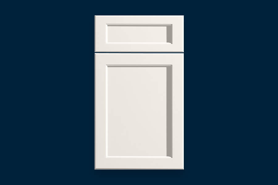 What Makes a Kitchen Cabinet Door Style? This is a flat panel door style, also known as a recessed door style. The center panel of the door is flat rather than raised or contoured, and has a specific inside edge profile adjacent to the flat panel. This is a popluar door style type for traditional, transitional, and even contemporary style kitchen designs.