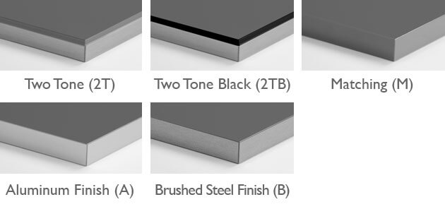 Acrylic Edgeband Options