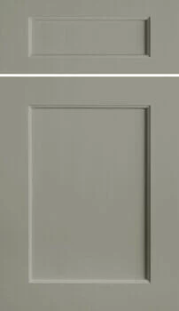 The Highland shaker door style by Dura Supreme is a sleek, stylish flat panel door with soft edge profiles.