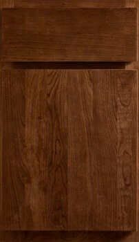 Dura Supreme’s Summit slab cabinet door offers sleek, modern simplicity. Featuring clean lines and minimalist design for any budget.