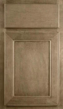 Dura Supreme’s Taylor cabinet door style features a flat panel with elegant details available with standard overlay cabinet construction.