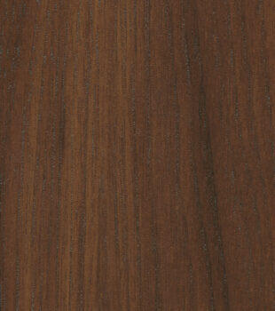 This finish color for exotic Walnut veneer cabinets is shown in the warm Toast stain by Dura Supreme Cabinetry. A medium cabinet color with a natural, true-brown undertone.
