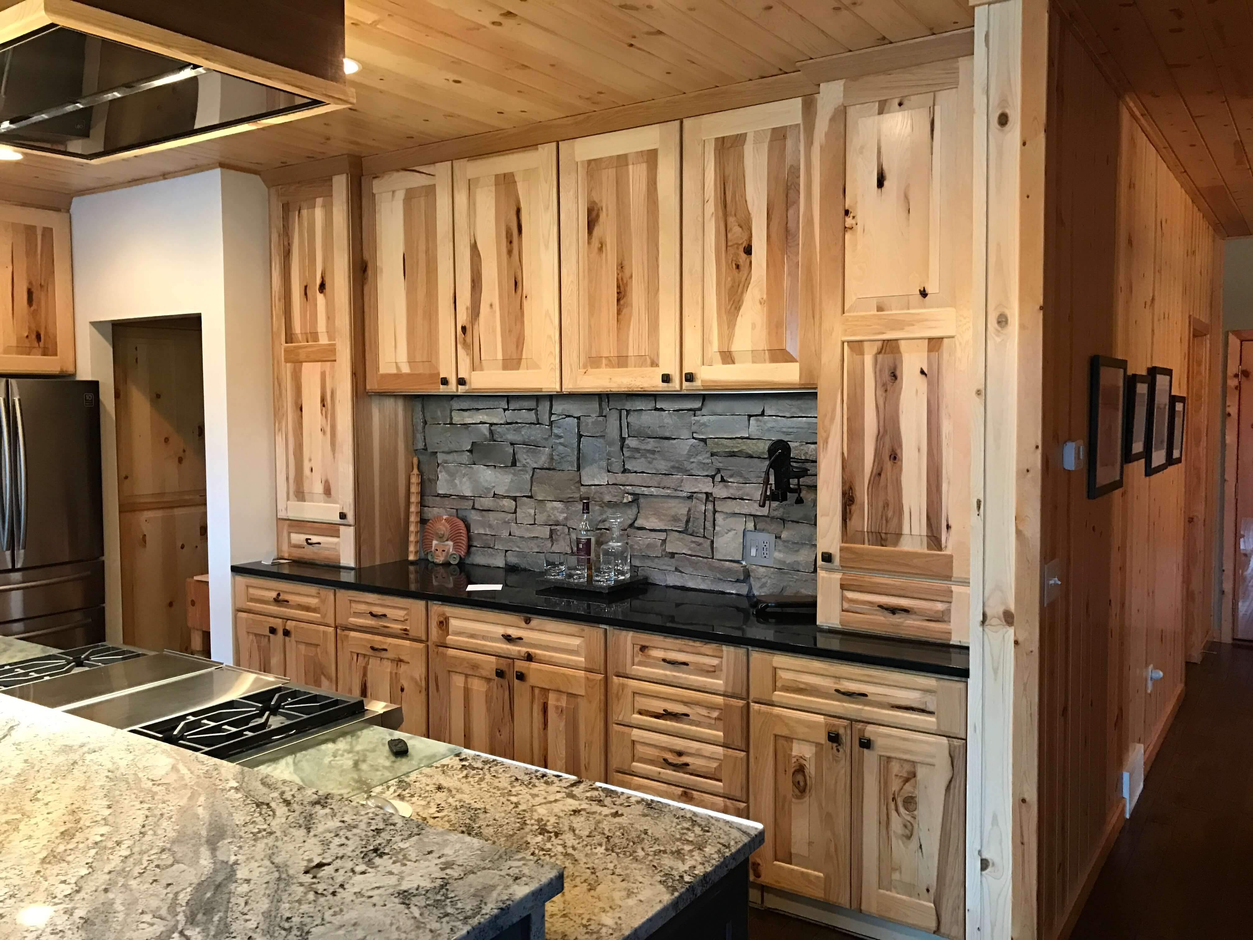 Rustic Hickory Cabinetry, Hickory Cabinets Kitchen Design