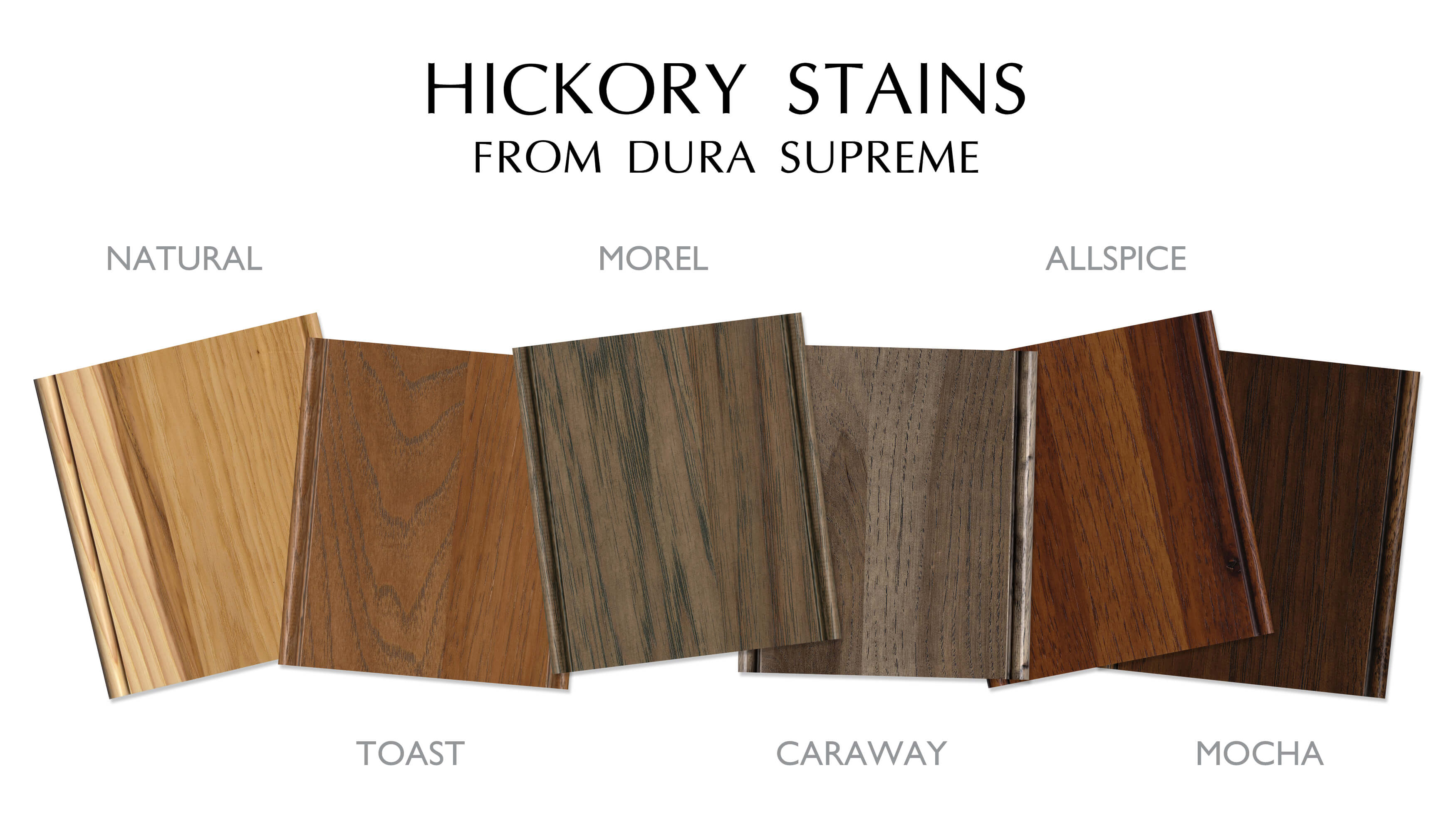 Hickory Stain Colors by Dura Supreme Cabinetry