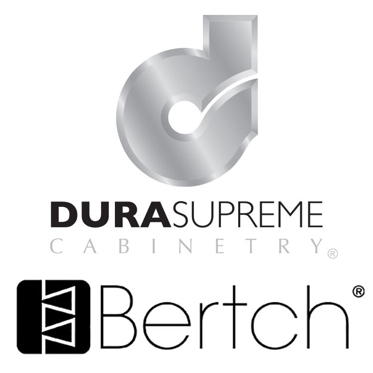 Both the Dura Supreme Cabinetry logo and the Bertch Cabinet logo.