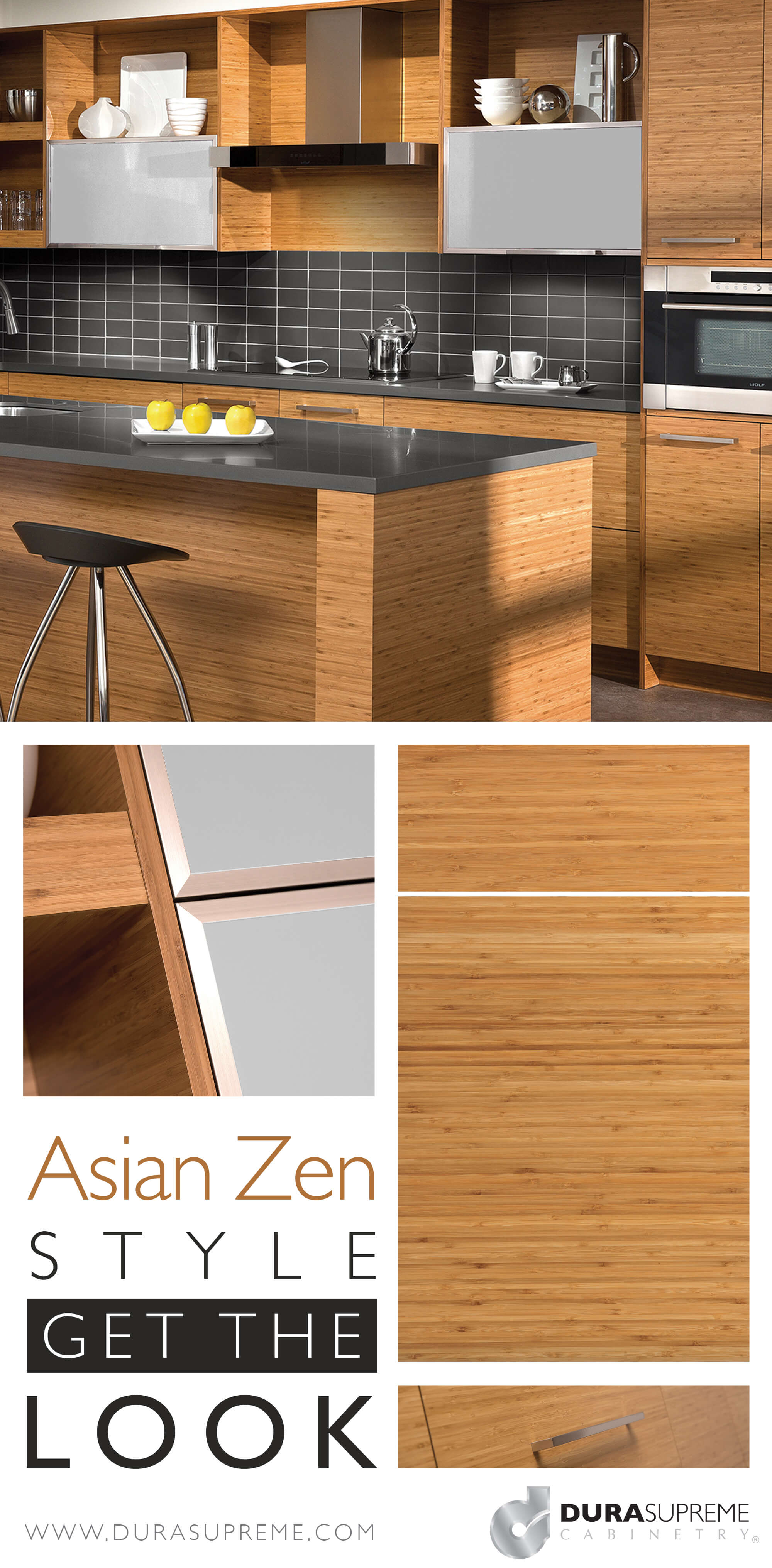 get the look: how to design an asian zen style kitchen or bath