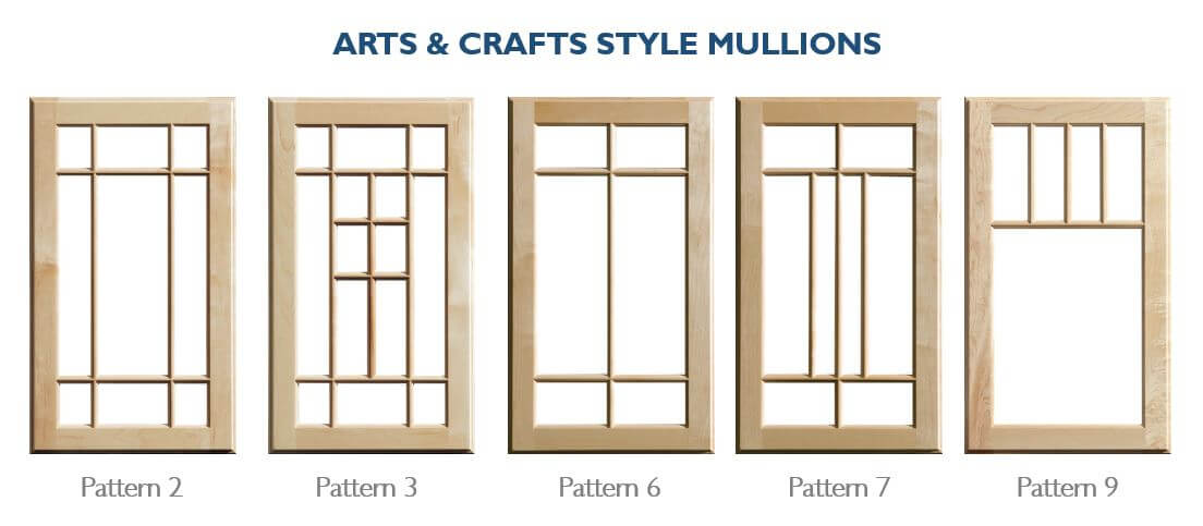 Arts & Crafts styled mullion cabinet doors from Dura Supreme Cabinetry.