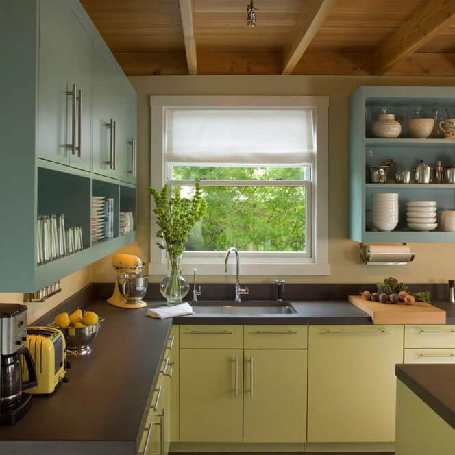 Trend Study: Color Blocking in the Kitchen? - Dura Supreme Cabinetry