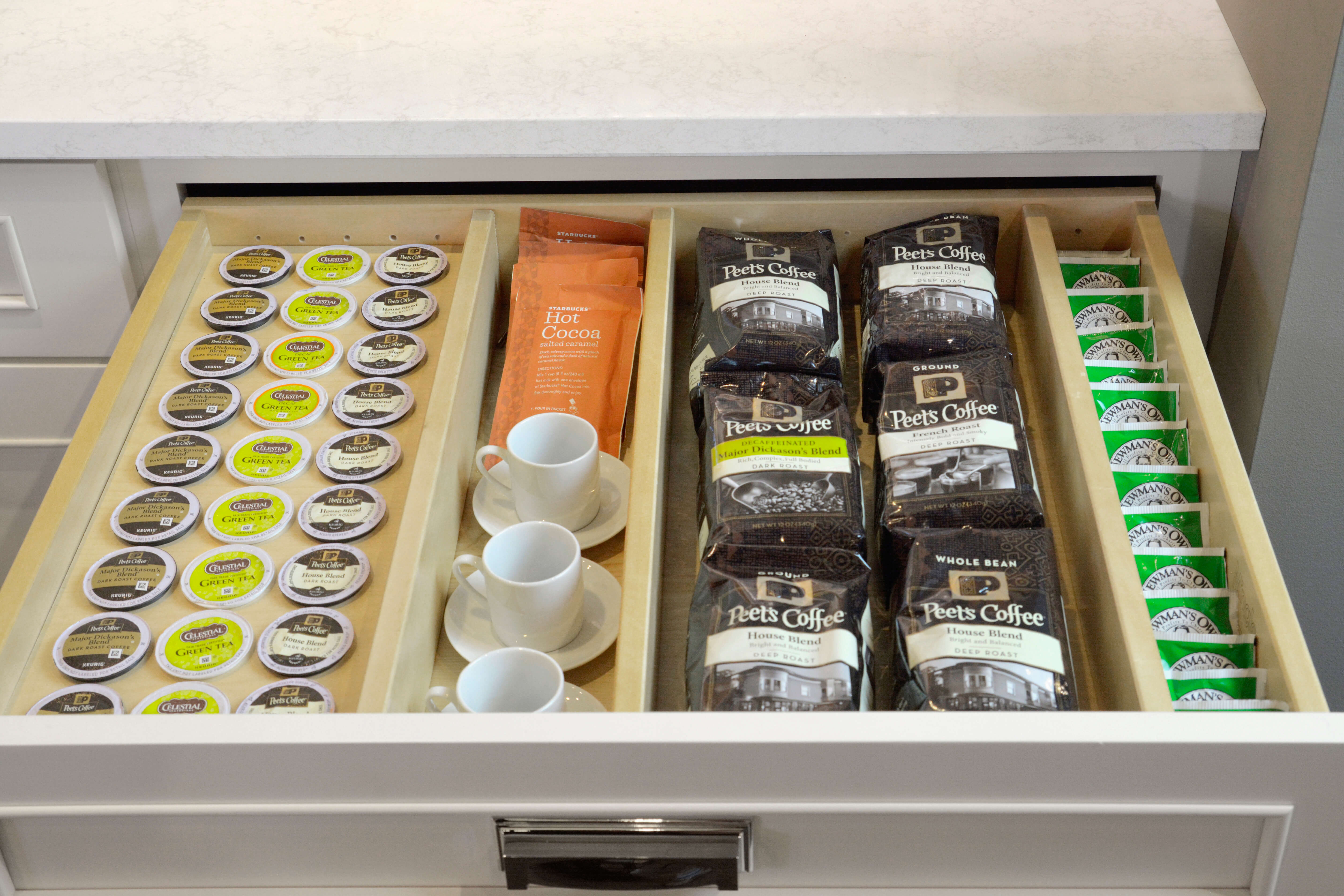 Drawer K-Cup Organizer with Drawer Partitions - Dura Supreme Cabinetry