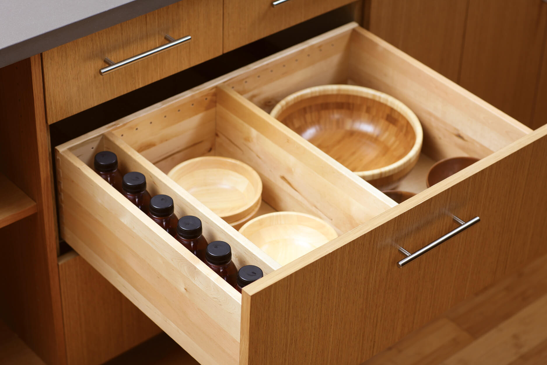 Plate Rack and Dish Storage Drawer Combo - Dura Supreme Cabinetry