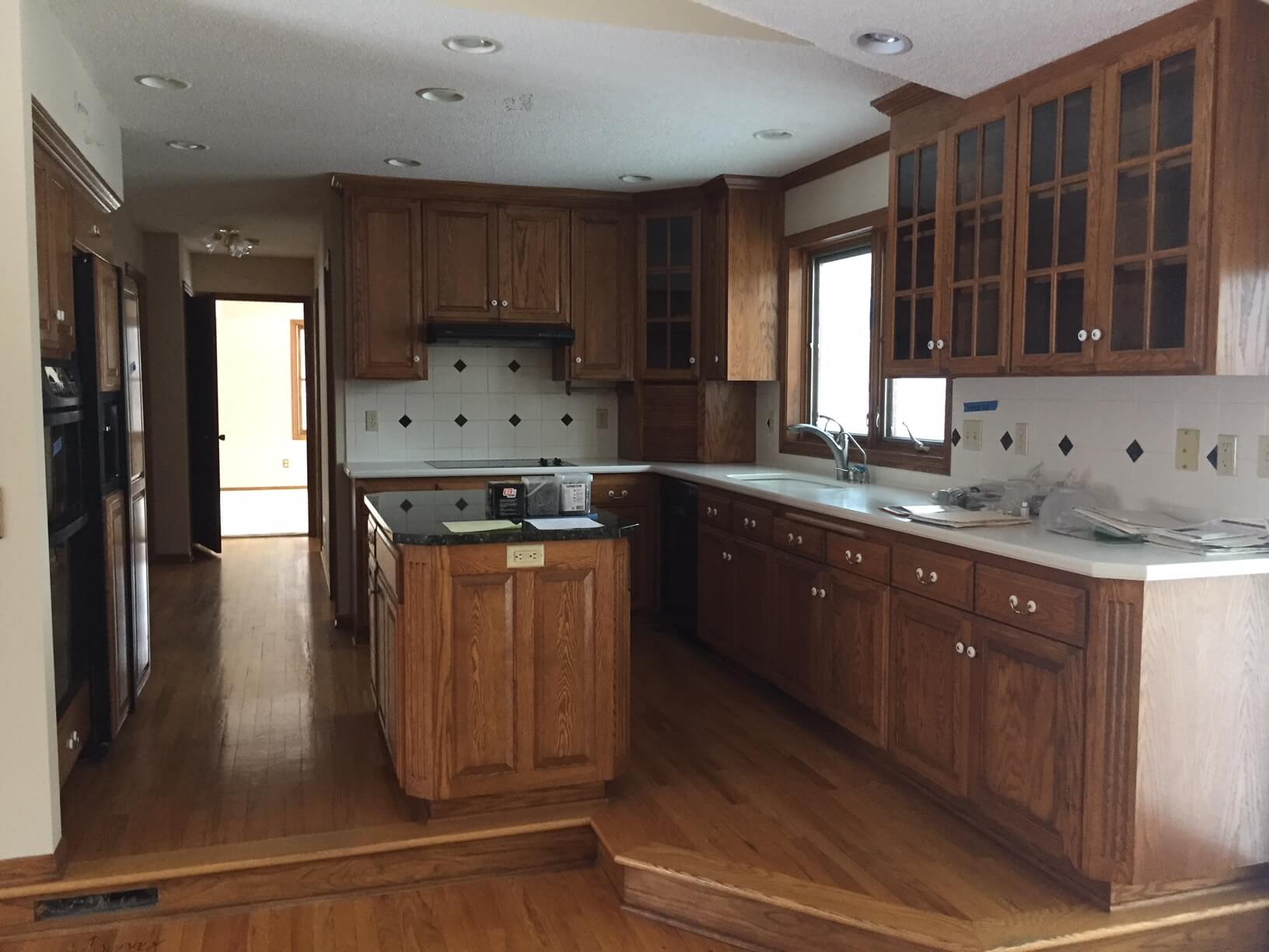 A before photo of a kitchen.