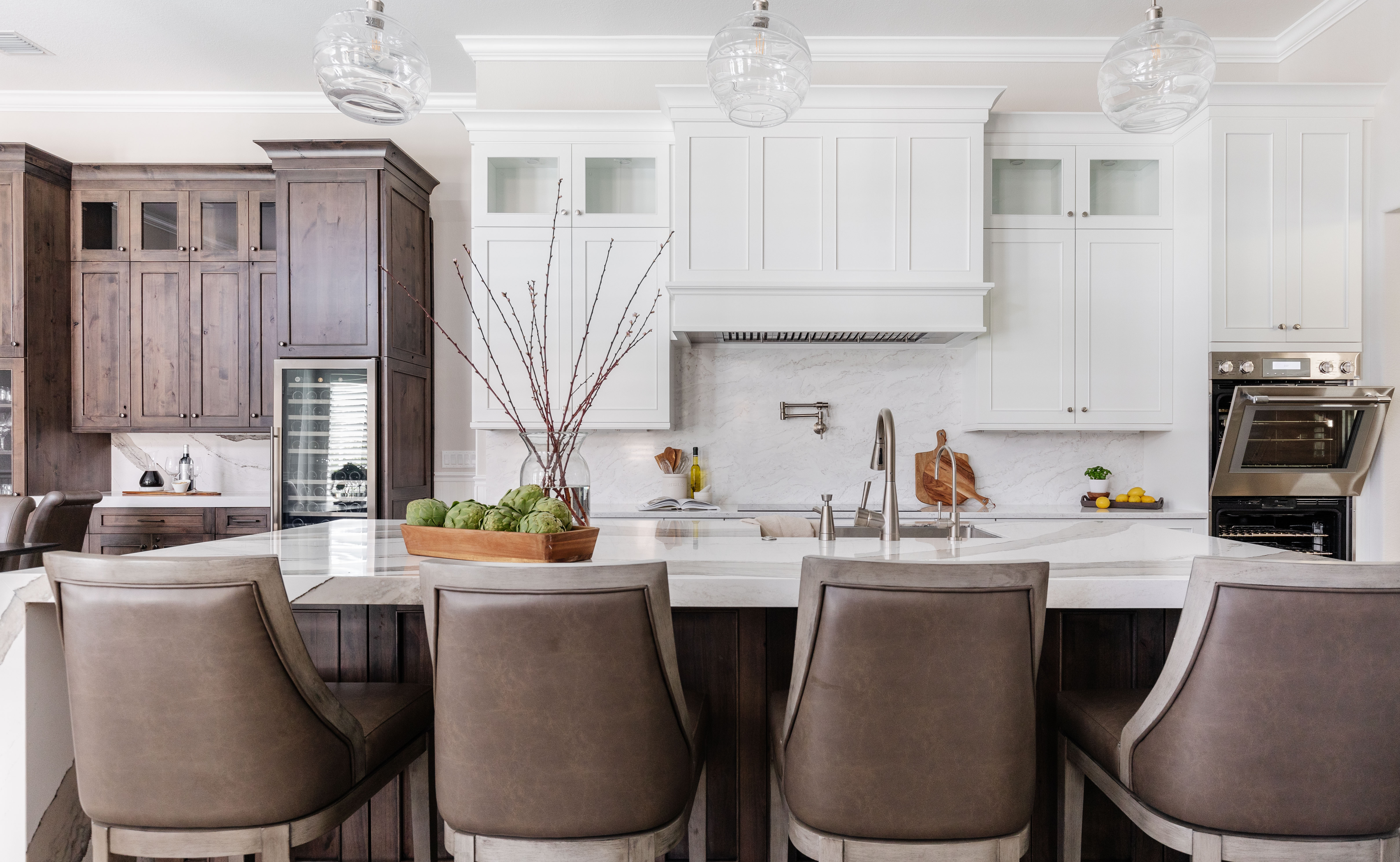 Luxurious, Practical, & Low Maintenance Kitchen for a Busy Family