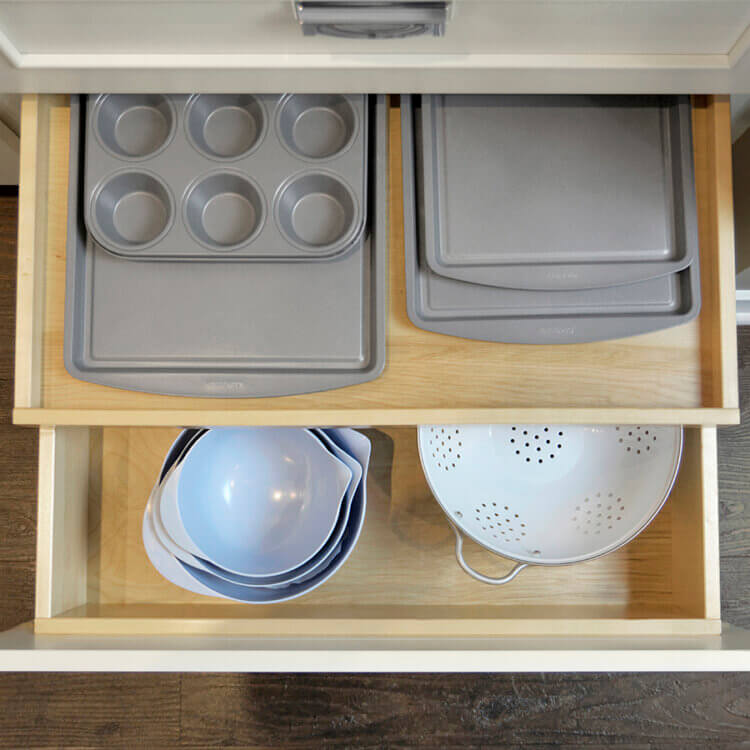 Dish Storage Drawer - Dura Supreme Cabinetry