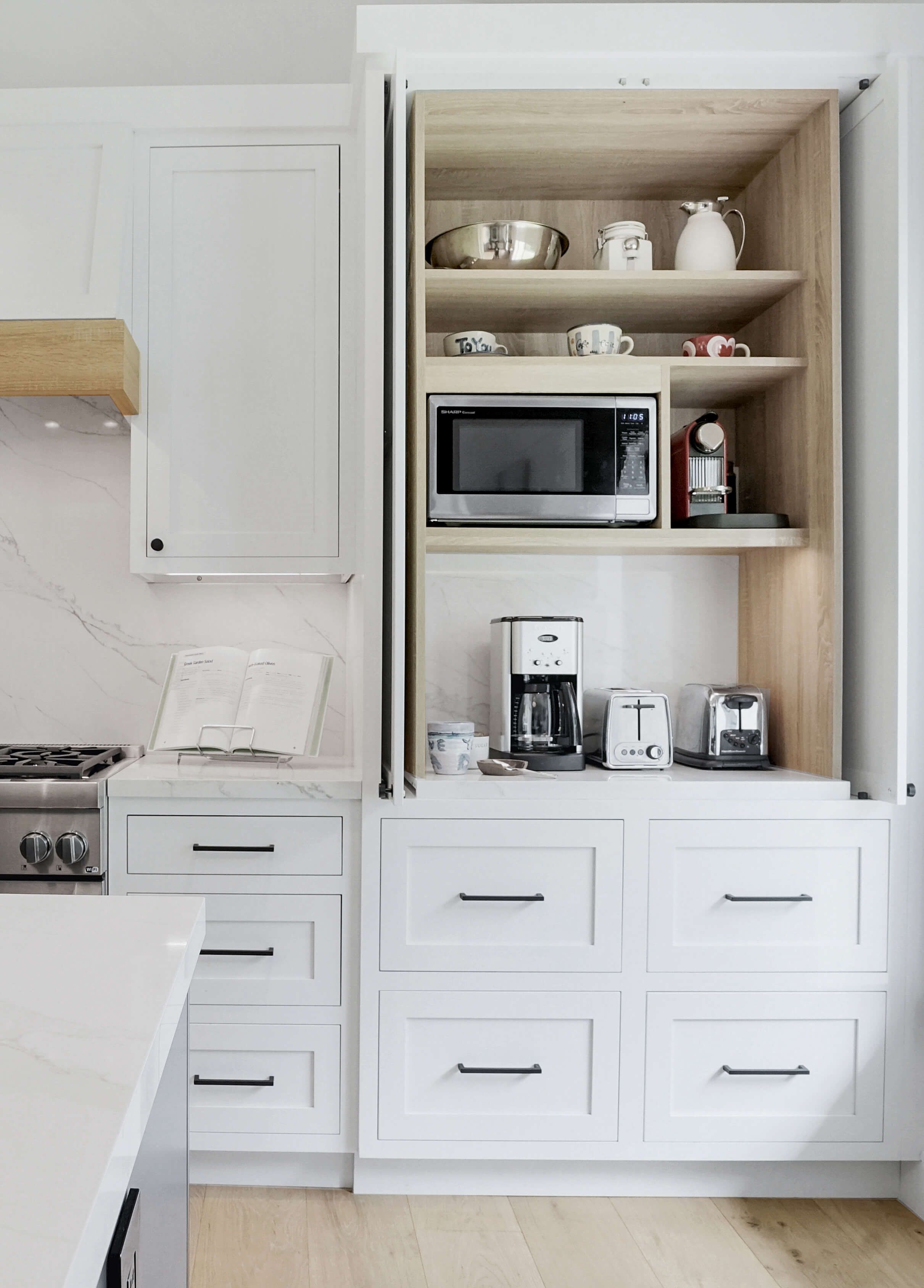 Plate Rack and Dish Storage Drawer Combo - Dura Supreme Cabinetry