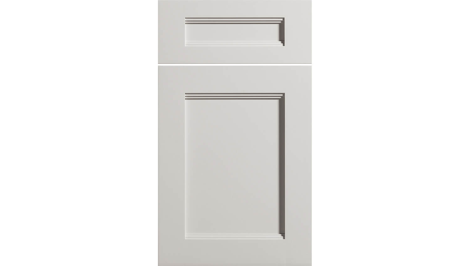 Breckenridge Panel is a sophisticated cabinet door style with a flat panel and horizontal detailing from Dura Supreme Cabinetry.