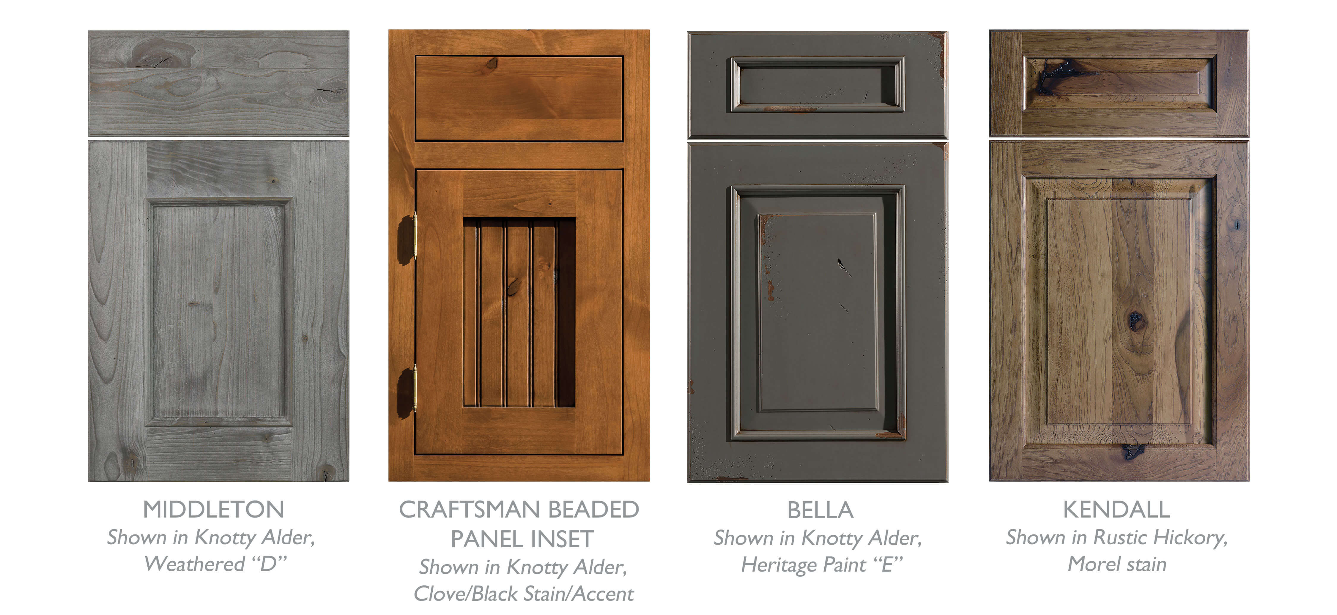 Rustic Traditional style cabinet door styles with rustic finishes from Dura Supreme Cabinetry.