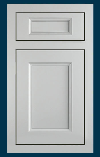 The new Covington door style with a deep center panel.