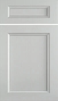 The Covington door style is a flat panel door with a deep center panel and elegant profiles.
