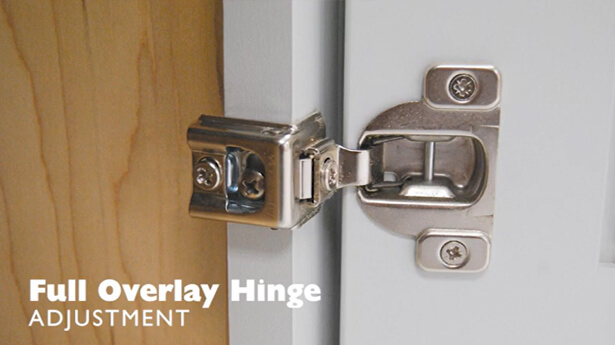 Full Overlay Hinge Adjustments. A How-to video for installing Dura Supreme Cabinetry.