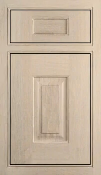 Dura Supreme's Nob Hill Inset style is an inset cabinet door that's known for its grand-sized stiles and rails, and traditional raised panel.