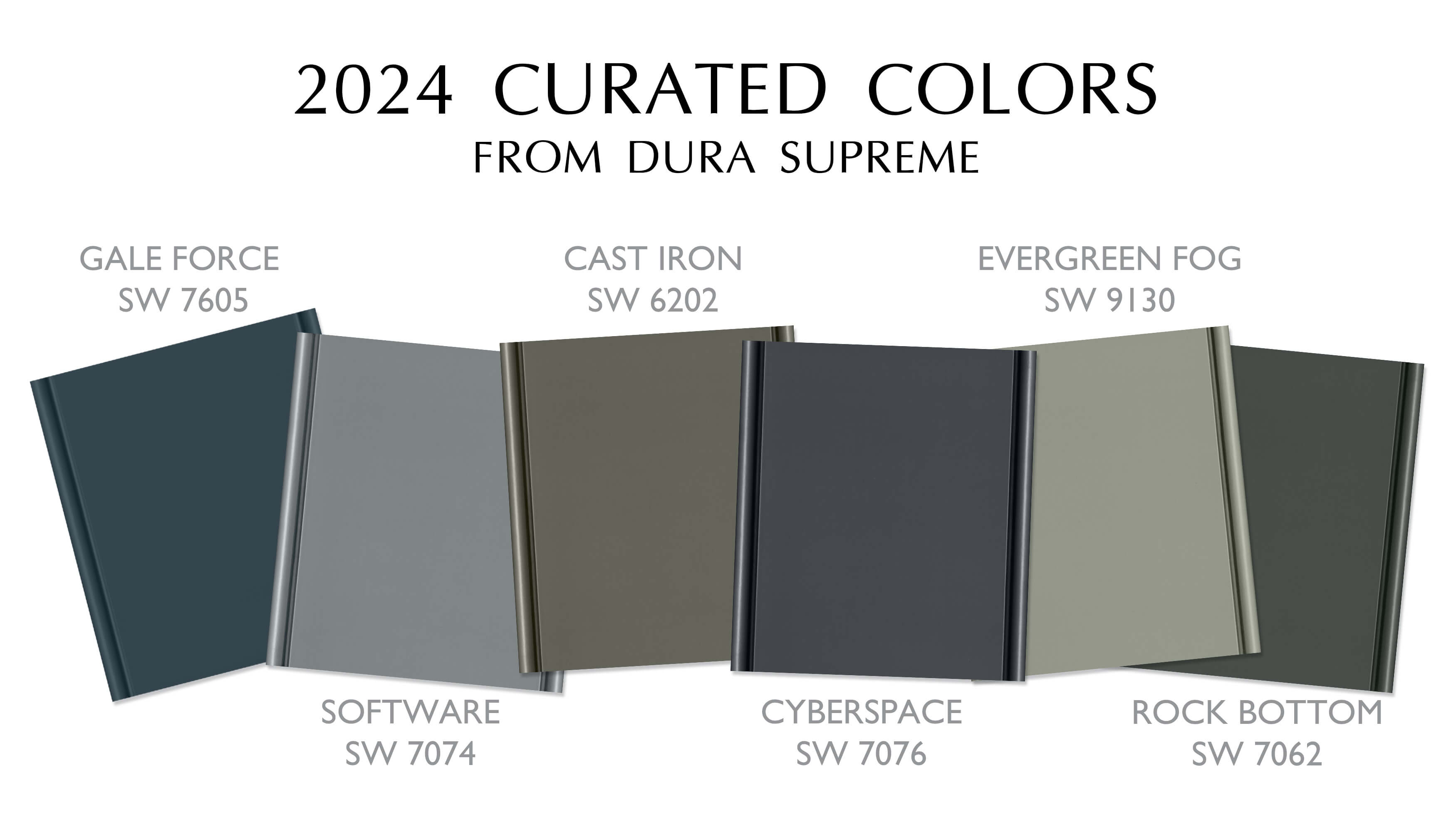 On Trend Curated Colors for kitchen and bath cabinets from Dura Supreme Cabinetry.