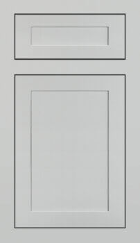 Dura Supreme Cabinetry's shallow shaker inset door is called Paris Inset.