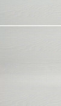 Dura Supreme's Aiden slab door style with a Horizontal Grain for Sculpted TFL cabinets