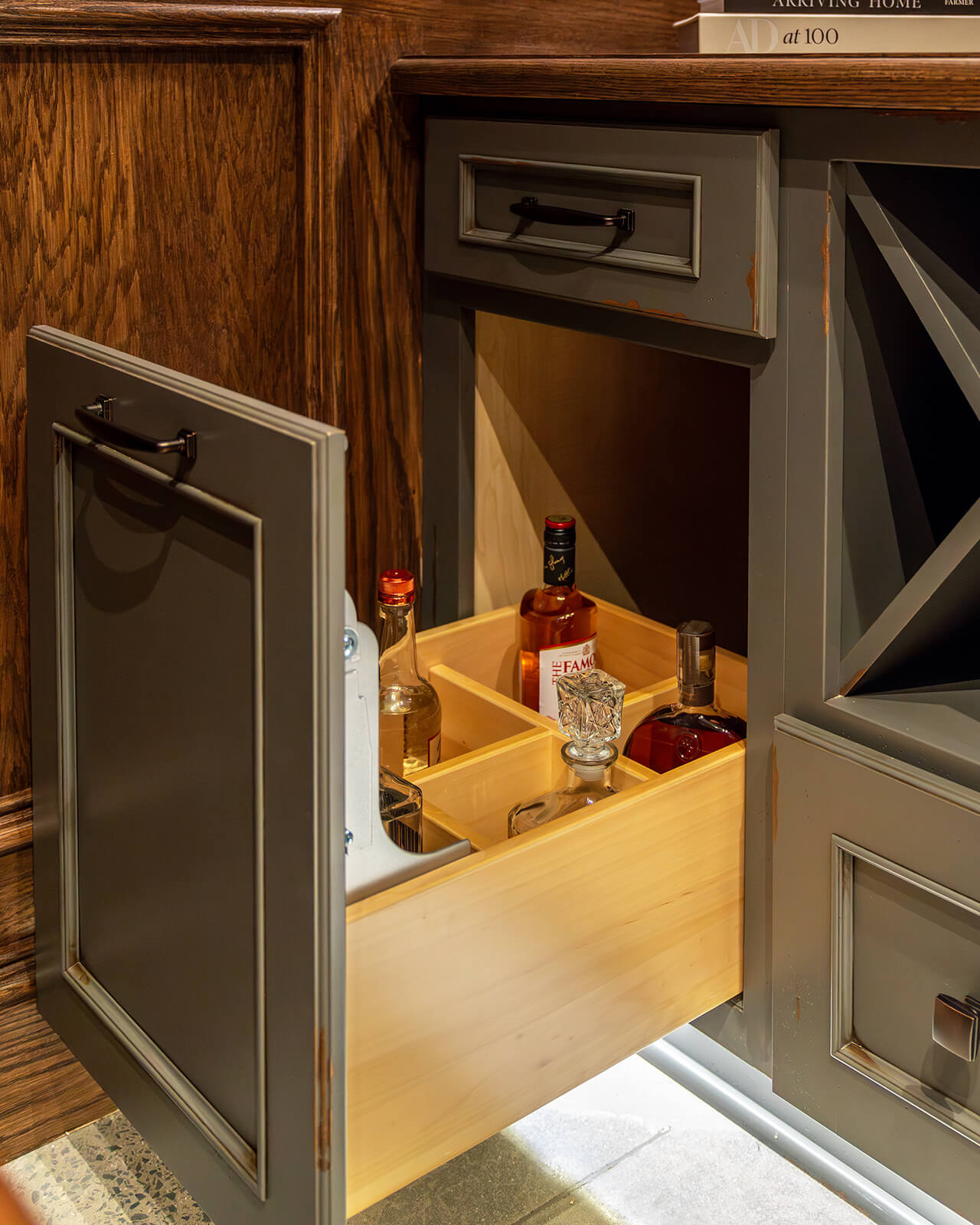 Base Pull-Out Bottle Storage Rack