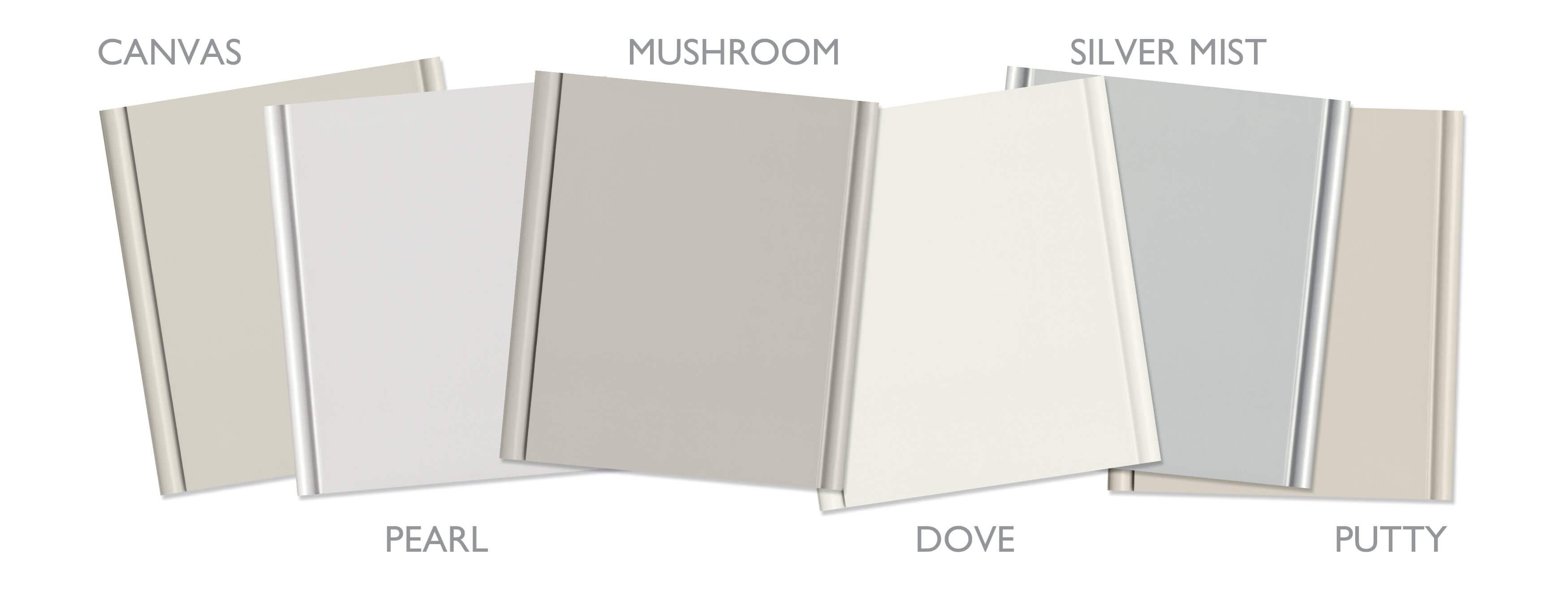 Natural, tonal off-white paint colors by Dura Supreme Cabinetry.