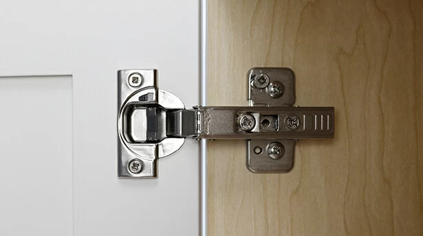How to adjust hinges for Frameless cabinet doors from Dura Supreme Cabinetry’s Bria product line.